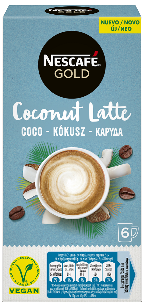 Στιγμιαίος Καφές Coconut Latte σε φακελάκια Nescafe Gold (6 τεμ)