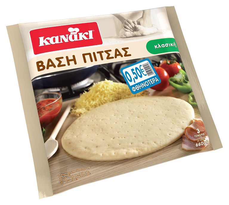 Βάση για πίτσα Κατεψυγμένη -0,50€ Kanaki (660g)