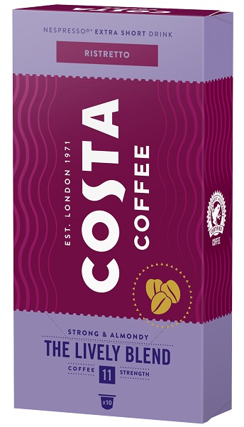 Κάψουλες Espresso Lively Blend Costa Coffee (10 τεμ)