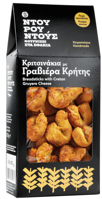 Σφακιανά Κριτσίνια Γραβιέρας Κρήτης Ντουρουντούς (120g)