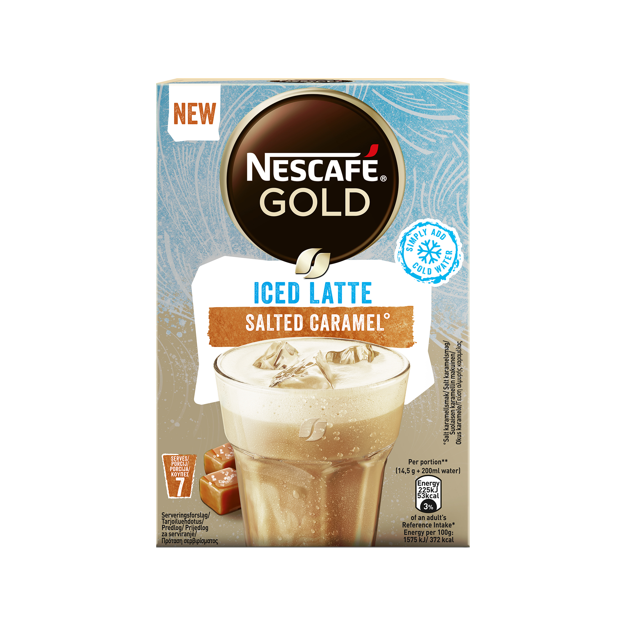 Nescafe Gold Iced Salted Caramel Latte 7 per Pack