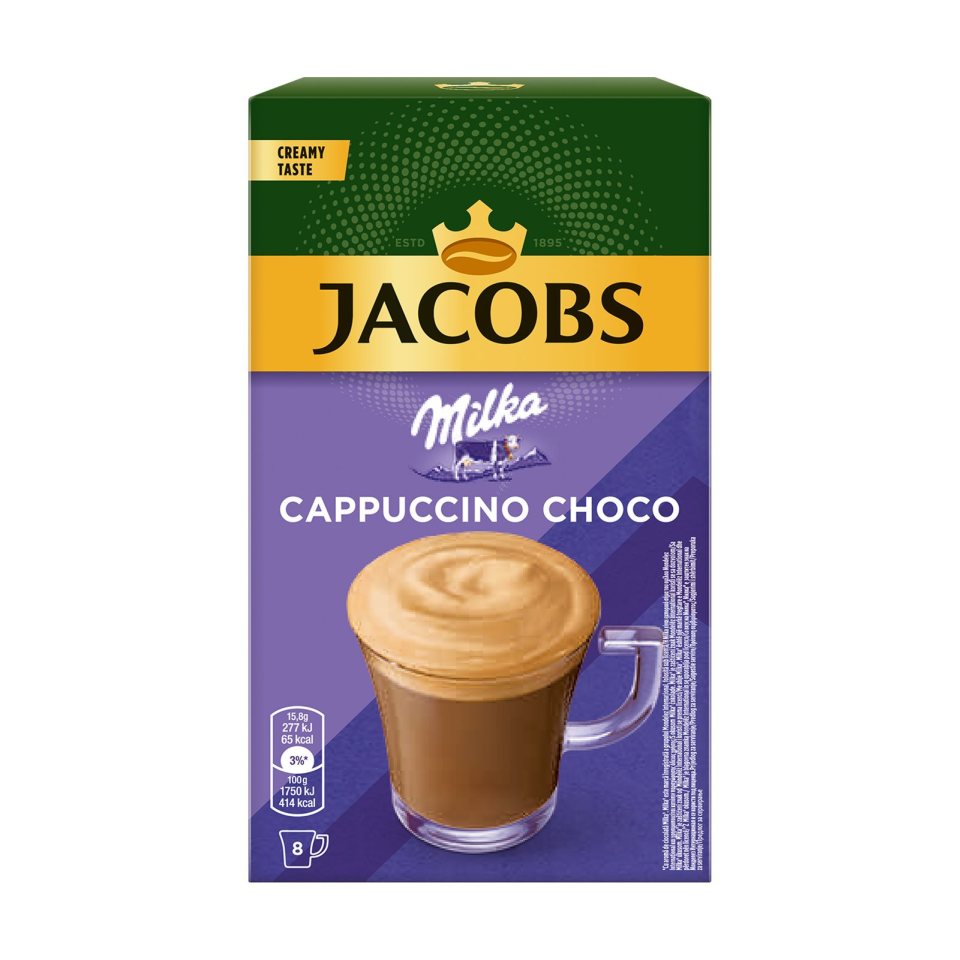 Στιγμιαίος Καφές Milka Cappuccino Choco Sticks Jacobs