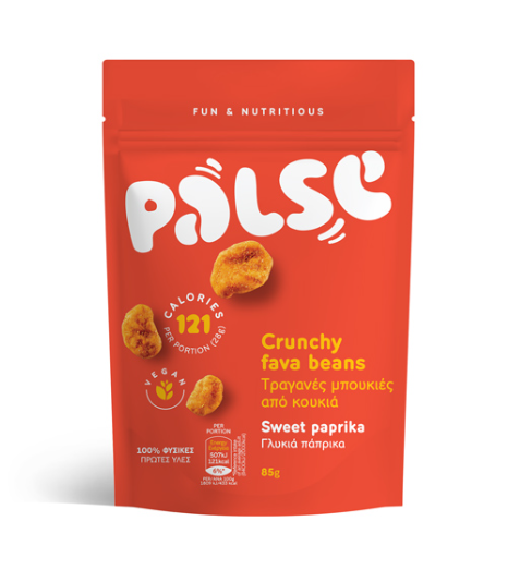 Palse Σνακ από κουκιά με γλυκιά πάπρικα, Palse (85g)