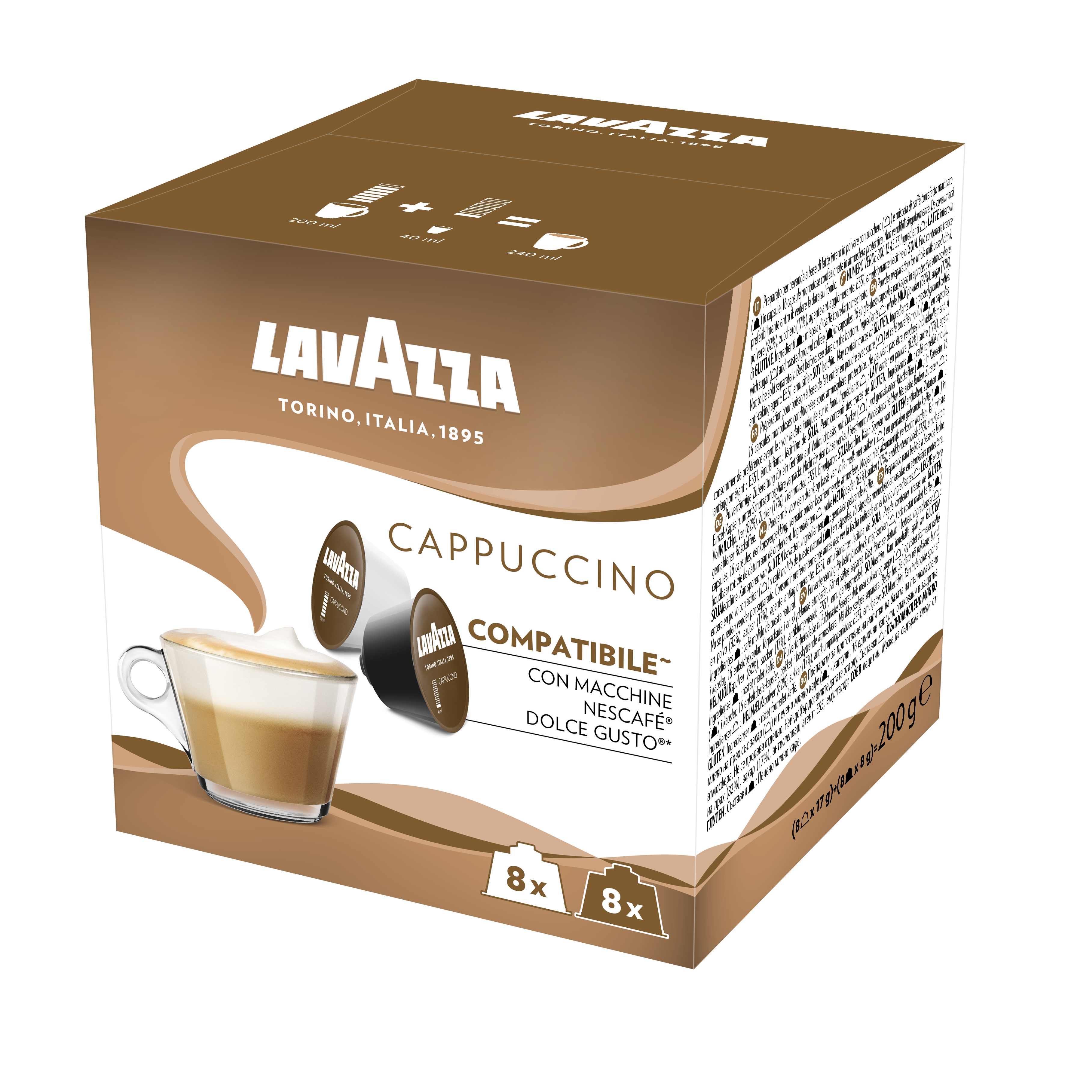 Lavazza Κάψουλες cappuccino για μηχανή Dolce Gusto Lavazza (16 τεμ)