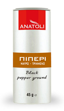 Πιπέρι Μαύρο Τριμμένο Ανατολή (45g)
