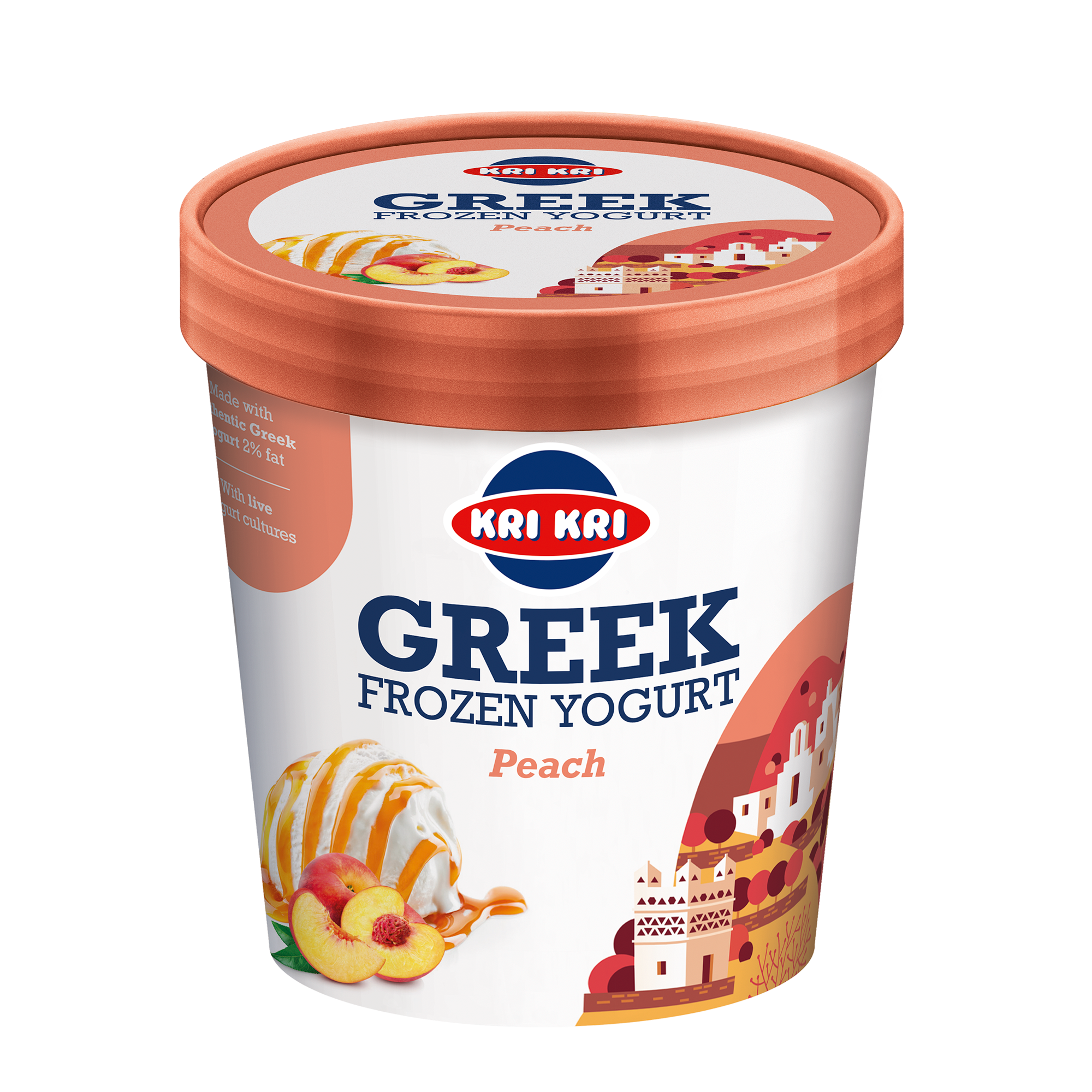 Κρι Κρι Frozen Yogurt Ροδάκινο Κρι Κρι (450 ml)