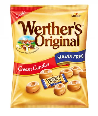Atlanta Καραμέλες Βουτύρου Χωρίς Ζάχαρη Werther's (70g)
