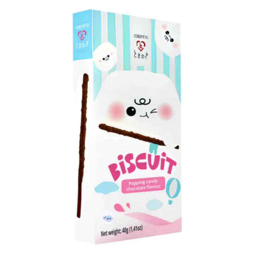 Tokimeki Σνακ Μπισκοτένια Στικ με Γεύση Popping Candy Tokimeki (40g)