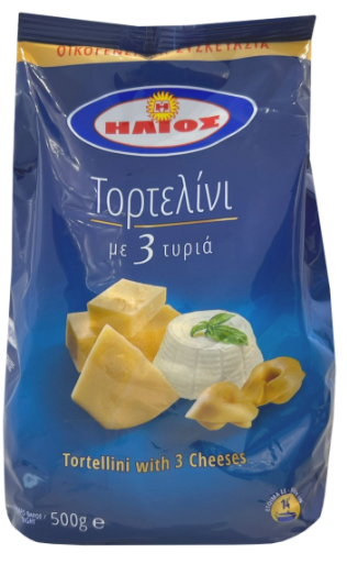Ήλιος Ζυμαρικά Τορτελίνι με 3 Τυριά ΄Ηλιος (500g)