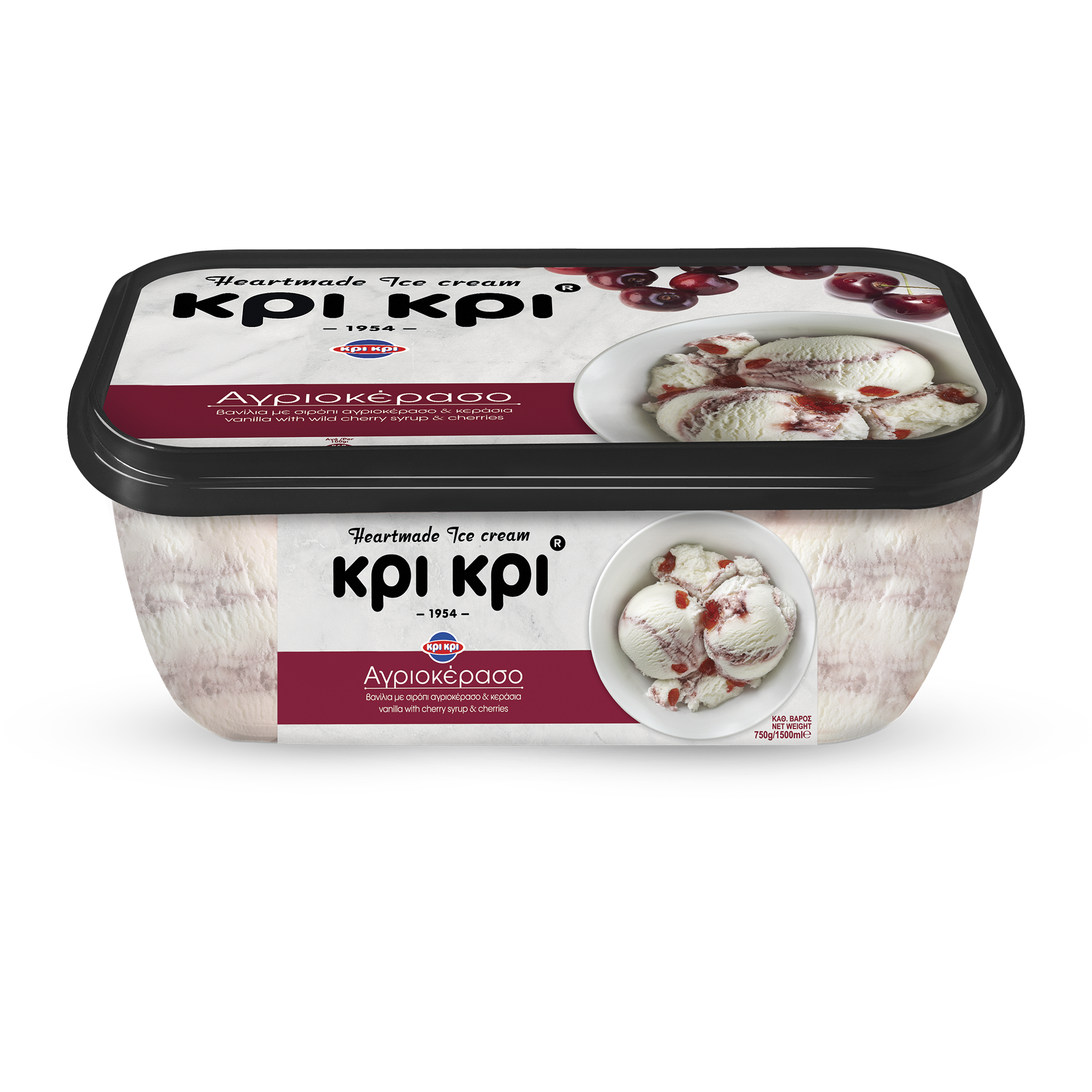 Κρι Κρι Παγωτό Αγριοκέρασο Heartmade Κρι Κρι (1.5L)