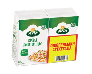 Arla Foods Hellas S.A Κρέμα γάλακτος 15% λιπαρά Arla (2x250 g)