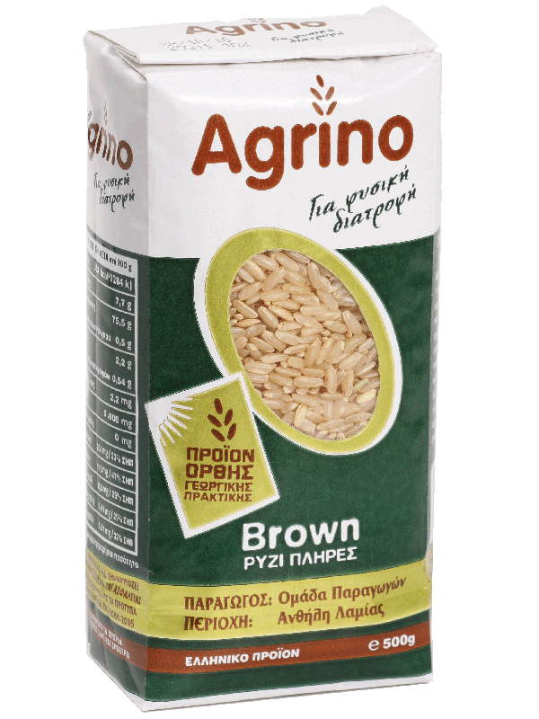 Ρύζι Brown Agrino (500 g) 4100000557
