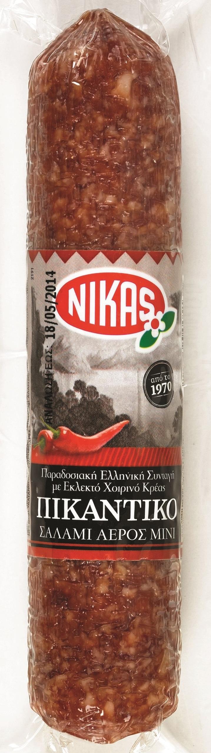 Σαλάμι αέρος πικάντικο mini Νίκας (165 g)