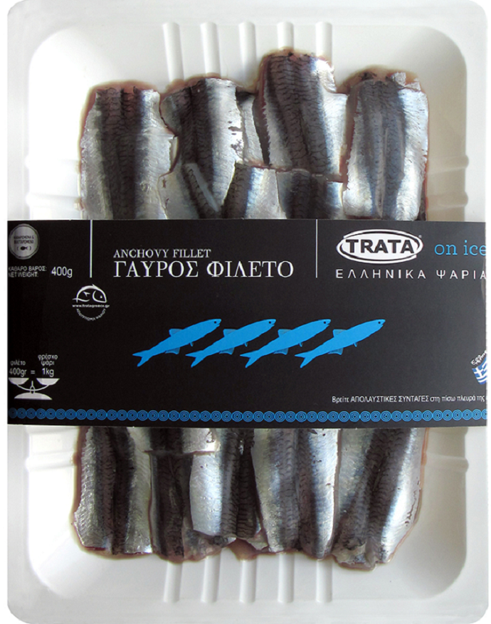 Γαύρος Φιλέτο Κατεψυγμένος Trata Οn Ιce (400 g)