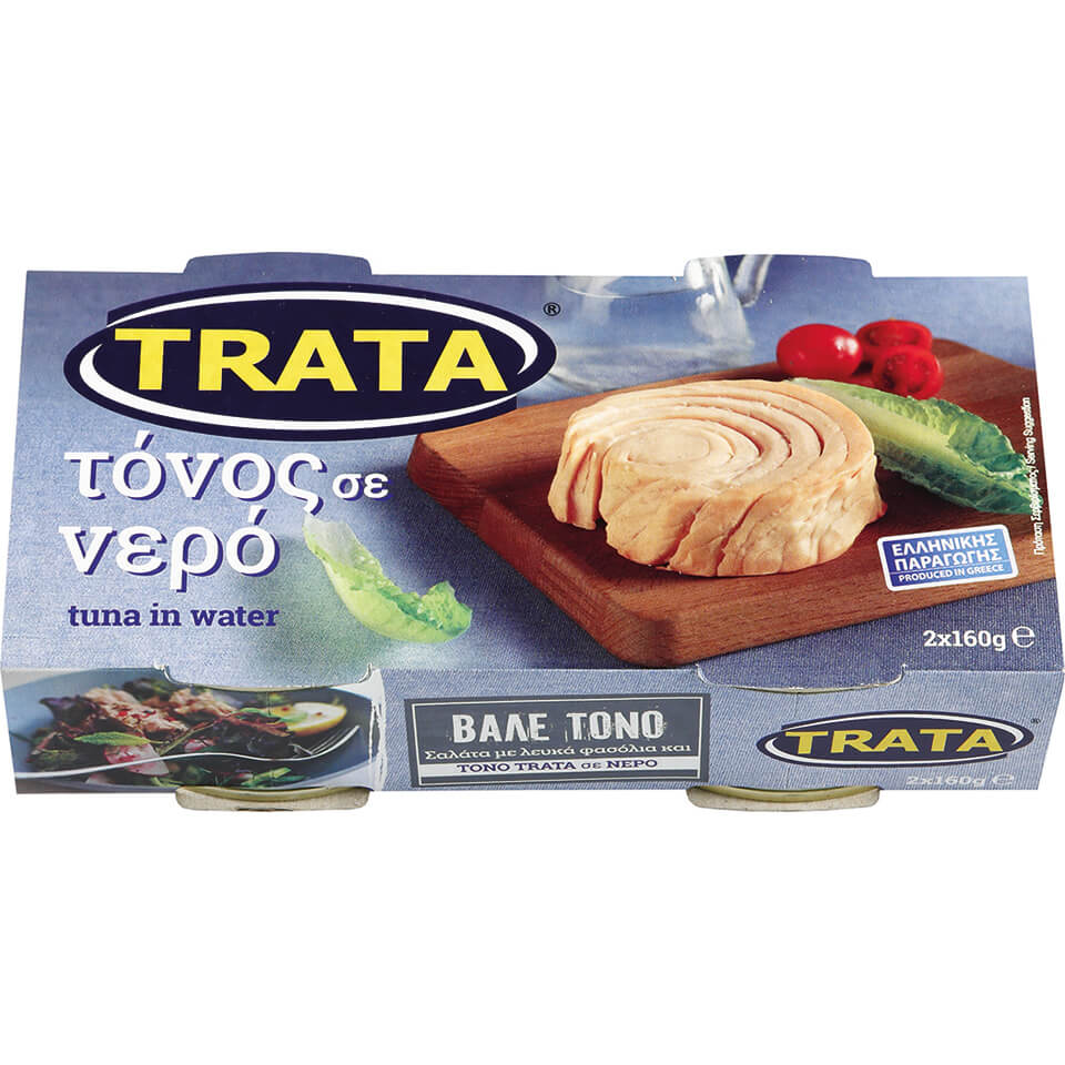 Τόνος σε Νερό Trata (2Χ160 g)