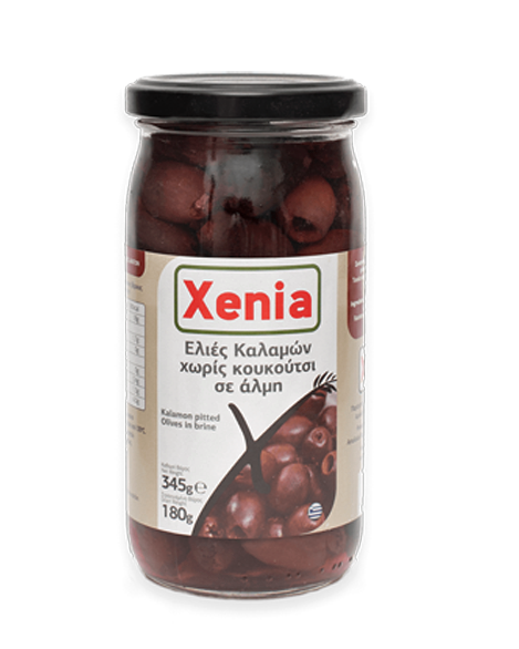 Ελιές Καλαμών σε Άλμη Χωρίς Κουκούτσι Xenia (180g)