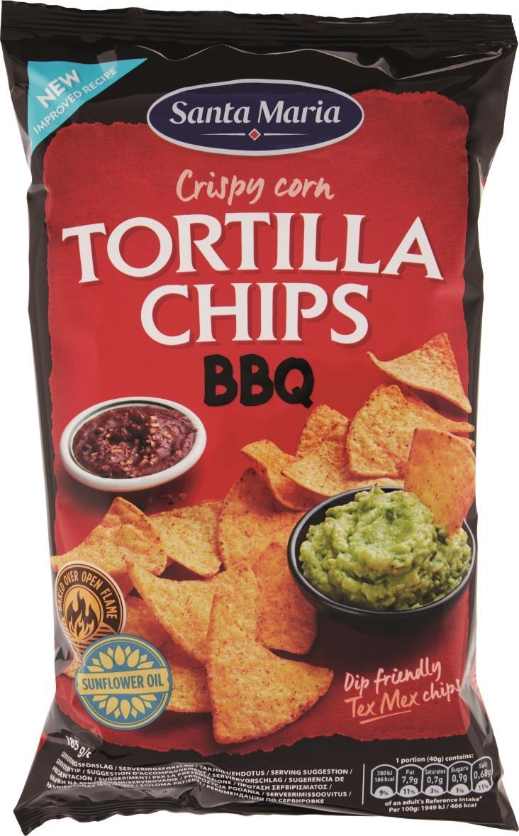 Tortilla Chips Barbeque Santa Maria (185 g)