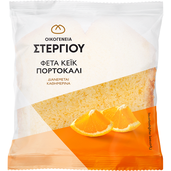 Οικογένεια Στεργίου Κέικ Φέτα Πορτοκάλι Οικογένεια Στεργίου (80 g)