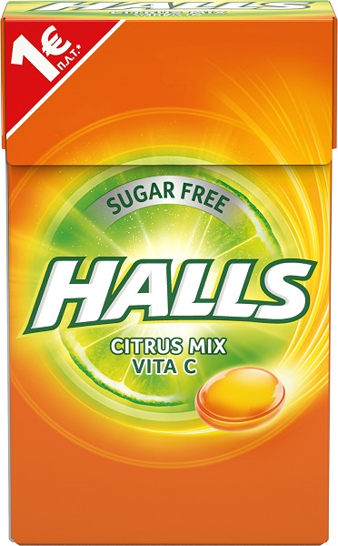 Καραμέλες Assorted Citrus Mix Vita C Halls (28g)