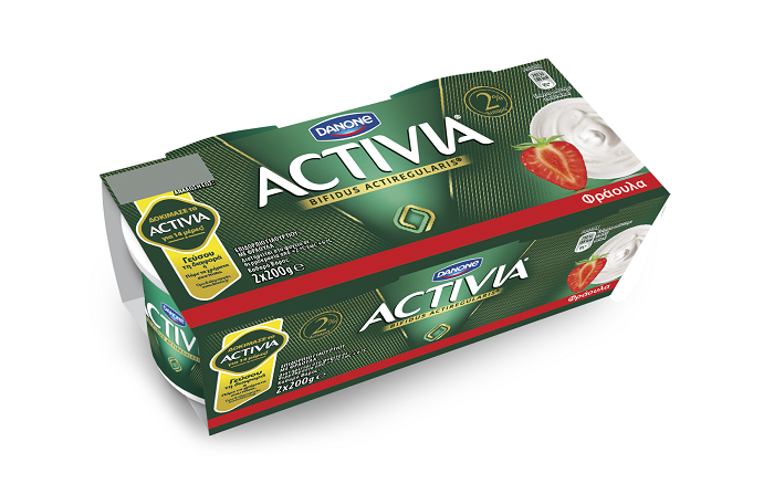 Επιδόρπιο Γιαουρτιού Φράουλα Activia (2×200 g)