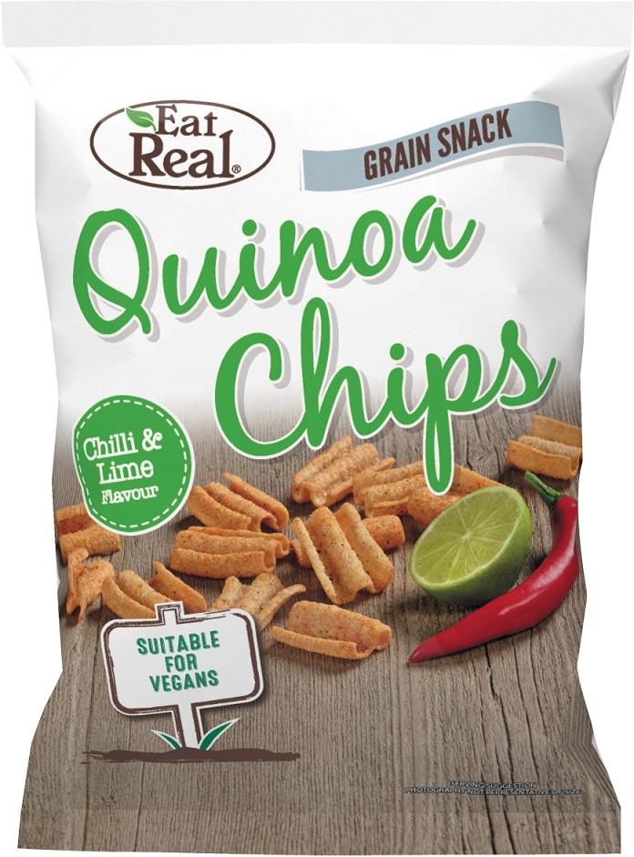 Τσιπς Κινόα με γεύση Chilli και Lime Eat Real (80g)