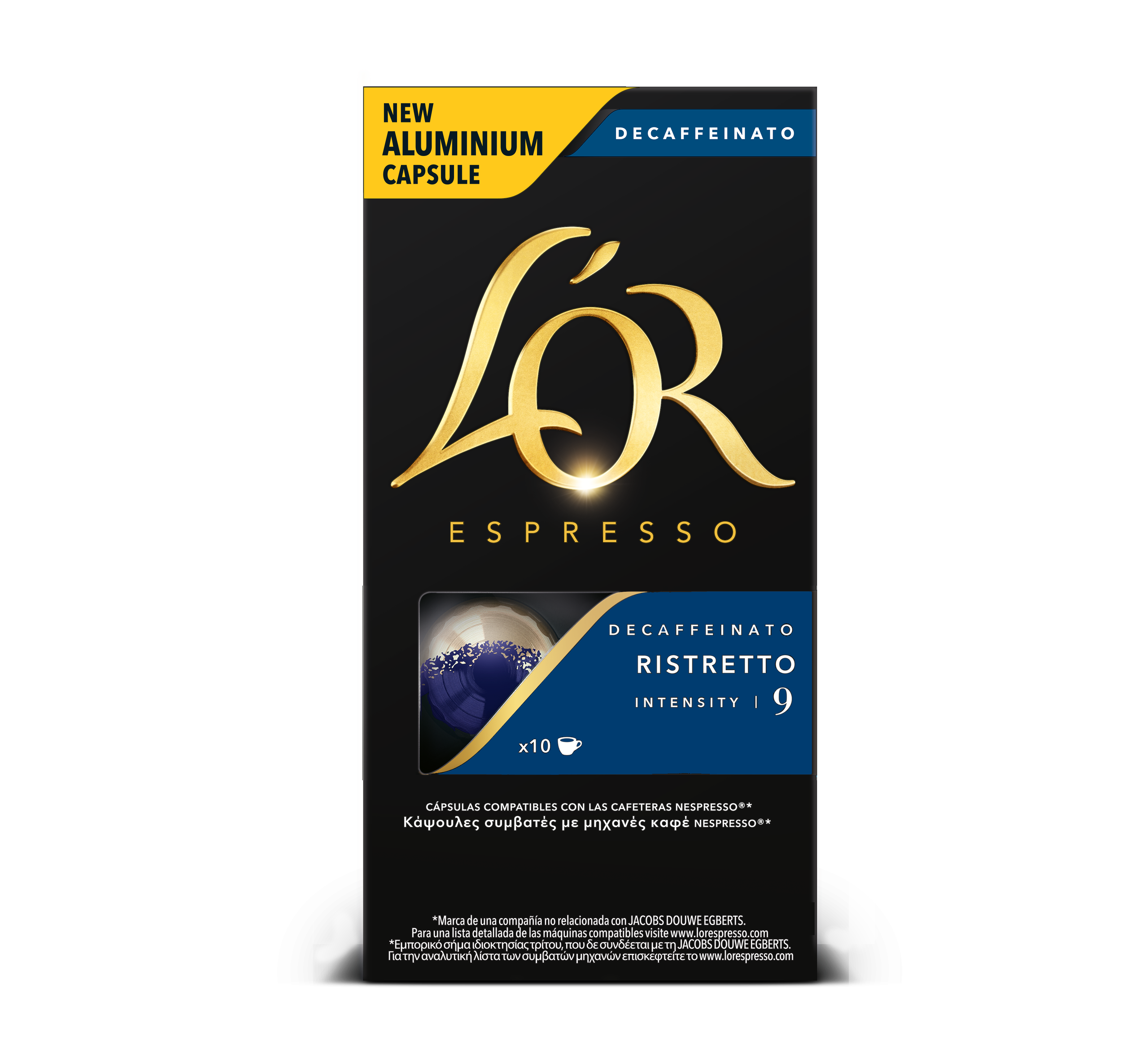 Κάψουλες espresso Ristretto Ντεκαφεϊνέ L’OR (10 τεμ)