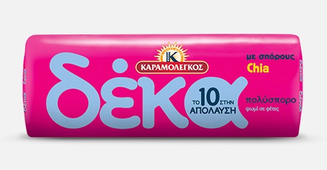 Ψωμί σε Φέτες Πολύσπορο με Chia Δέκα Καραμολέγκος (500g)