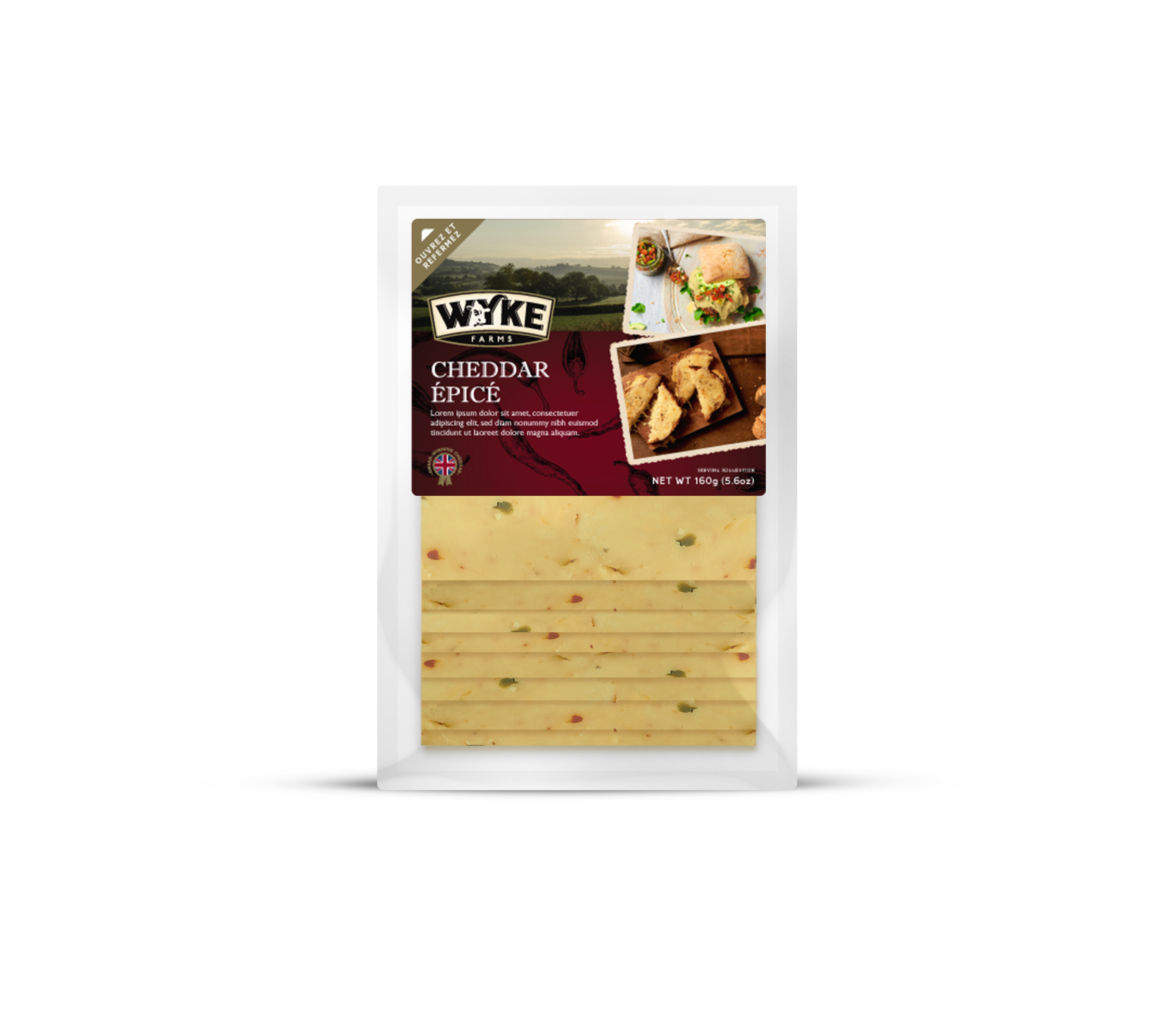 Τυρί Cheddar σε φέτες με μπαχαρικά (160 g)