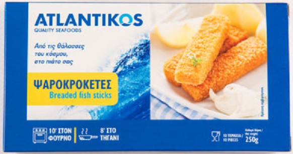 Ψαροκροκέτες Κατεψυγμένες Atlantikos (250 g)