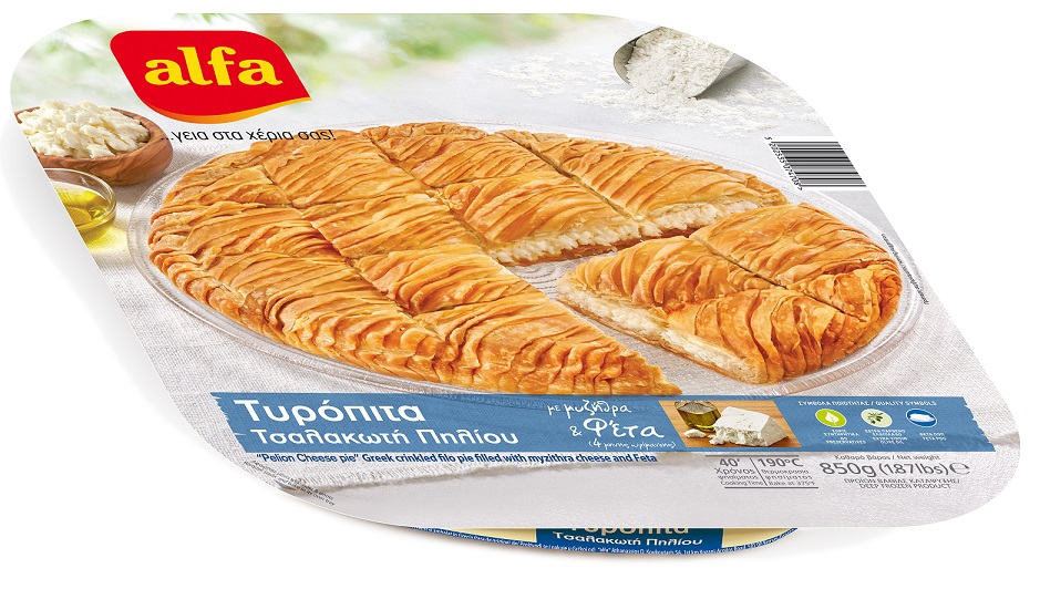 Τυρόπιτα Πηλίου Κατεψυγμένη “Τσαλακωτή” Alfa (850 g)