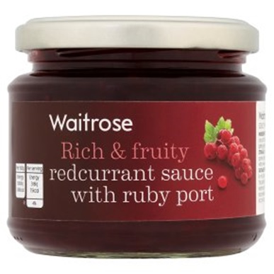Σάλτσα Φραγκοστάφυλο με Κόκκινο Κρασί ruby port Waitrose (215g)