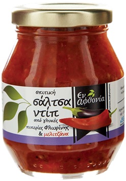 Σάλτσα Κόκκινης Πιπεριάς και Μελιτζάνας Εν αφθονία (130gr)