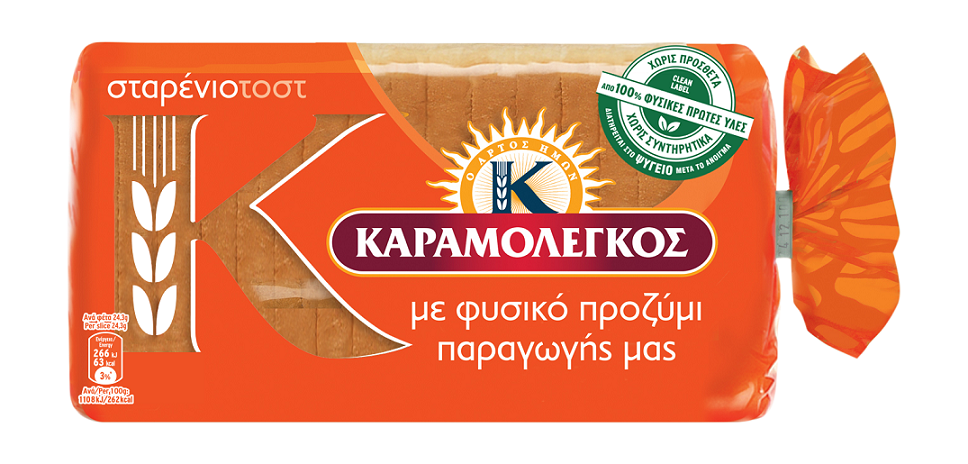 Ψωμί του Τοστ Σταρένιο Καραμολέγκος (340 g)