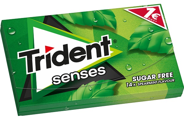 Τσίχλες με γεύση Δυόσμο Trident Senses (27g)