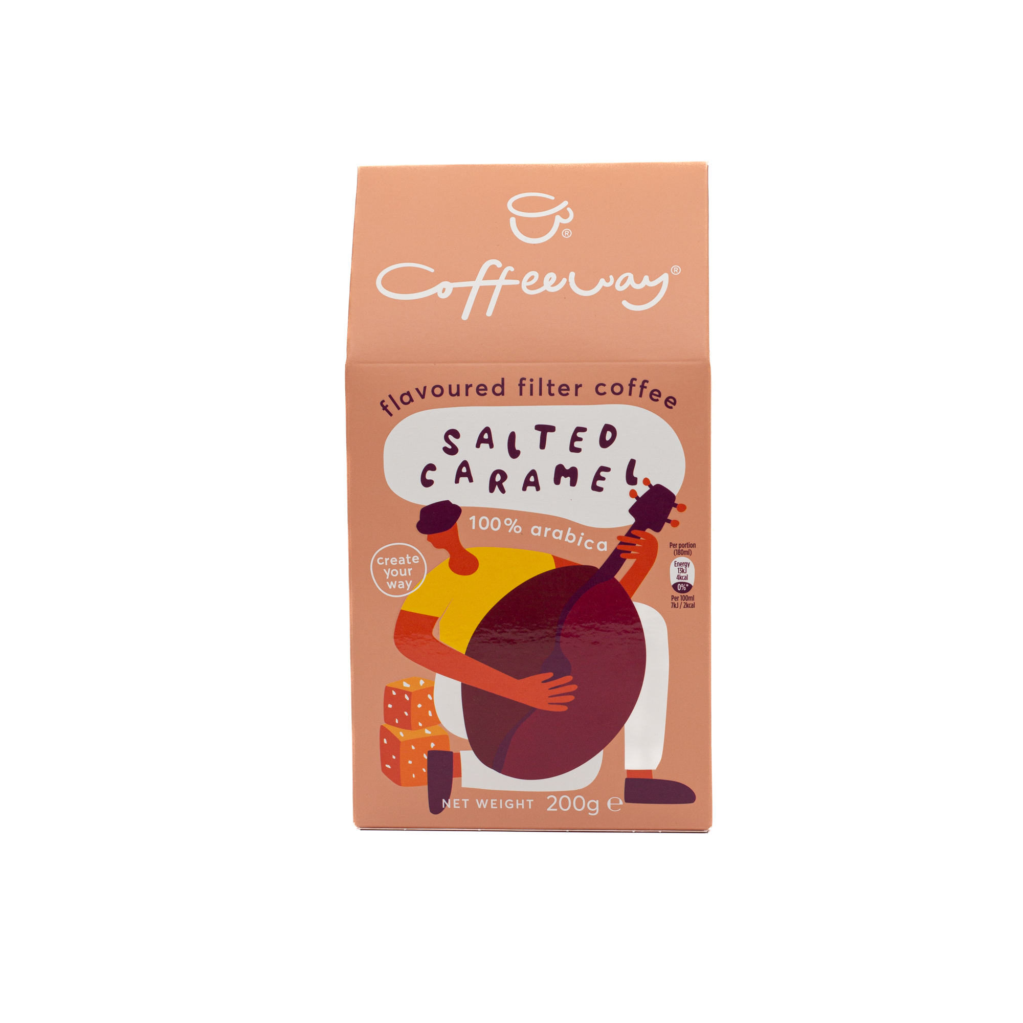 Cafetex Καφές φίλτρου με άρωμα salted caramel Coffeeway (200 g)