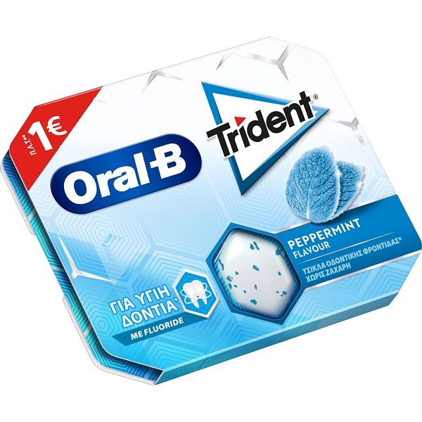 Τσίχλες με Γεύση Μέντα Oral-B Trident (17g)