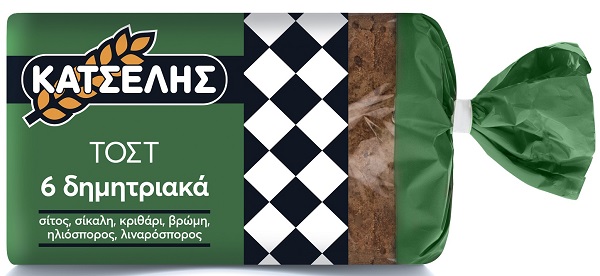 Τοστ Σταρένιο 6 Δημητριακά Κατσέλης (350g)