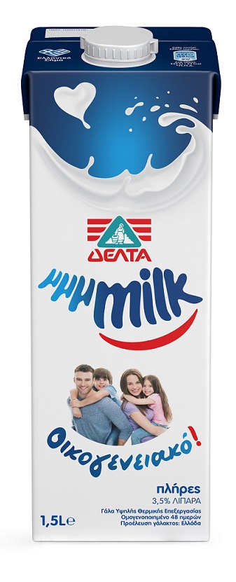 Γάλα Υψηλής Θερμικής Επεξεργασίας μμμMilk Οικογενειακό 3,5% λιπαρά Δέλτα (1,5lt)
