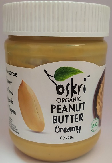 Φυστικοβούτυρο Βιολογικό Απαλό Oskri (220g)