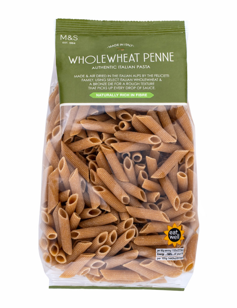 Ιταλικά Ζυμαρικά Penne Ολικής Άλεσης Marks & Spencer (500g)