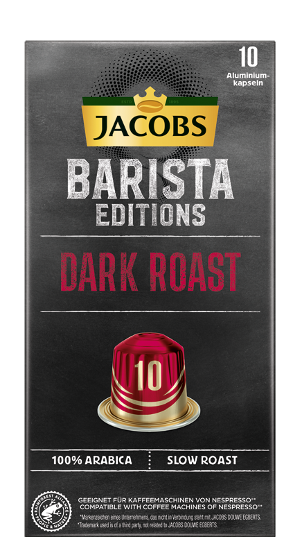 Κάψουλες espresso Dark Roast Barista Editions Jacobs (10 τεμ)
