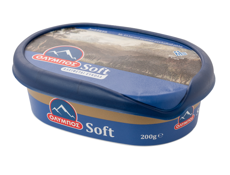 Ελληνικά Γαλακτοκομεία Α.Ε. Βούτυρο Soft Αγελάδος με 80% Λιπαρά σε Κύπελλο ΟΛΥΜΠΟΣ (200 g)