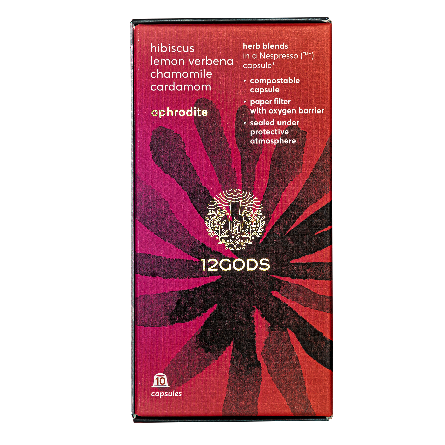 12 Gods Κάψουλες Τσάι Βοτάνων Aphrodite Natural Boost & Slim 12 GODS 10τμχ
