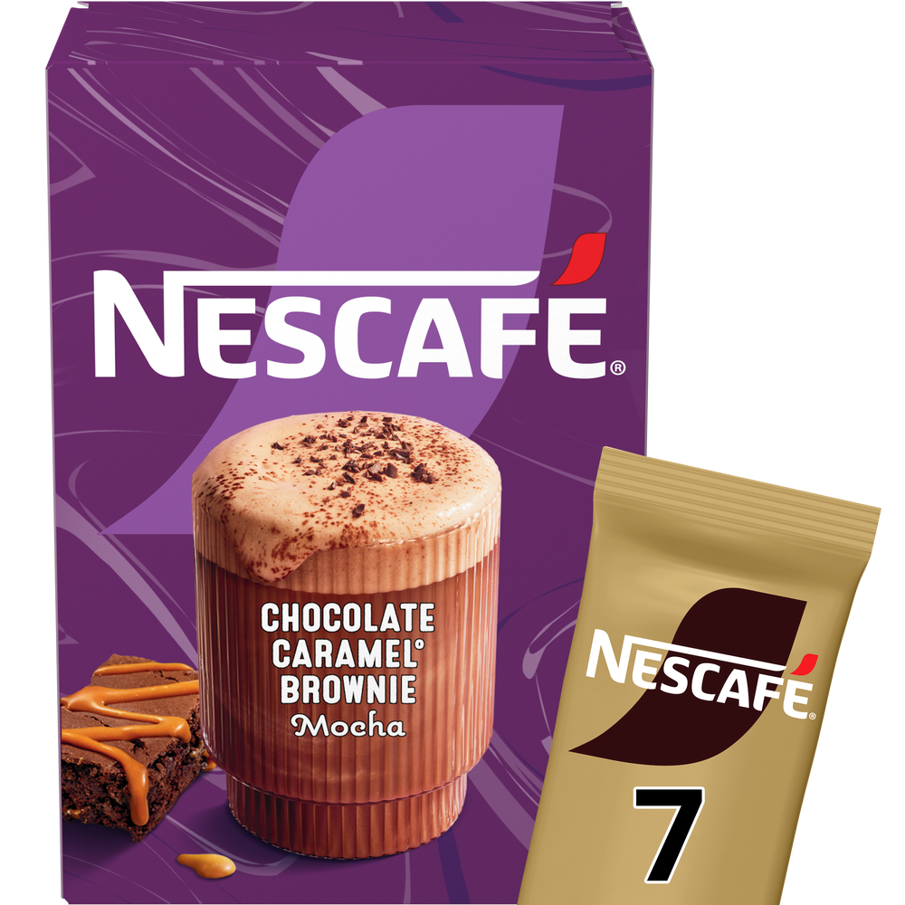 Nestle Στιγμιαίος Καφές Chocolate Caramel Brownie Mocha σε φακελάκια Nescafe Gold (7 τεμ) 