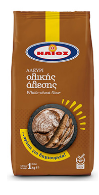 Ήλιος Ζυμαρικά Αλεύρι Ολικής Άλεσης Ήλιος (1kg)