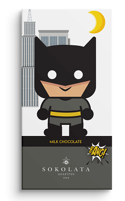 Αγαπητός Σοκολάτα Γάλακτος Bat SuperHero Agapitos (100g)
