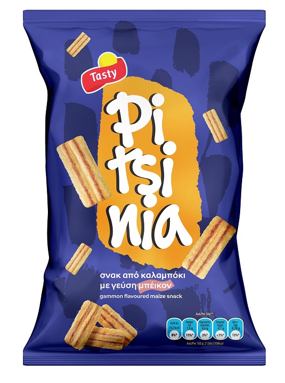 Pepsico-Tasty Σνακ από καλαμπόκι Πιτσίνια Tasty Snacks (100g)
