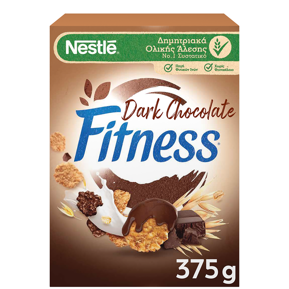 Δημητριακά Fitness με μαύρη σοκολάτα Nestle (375g)