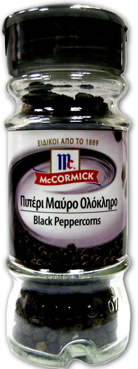Πιπέρι Μαύρο Ολόκληρο McCormick (37 g)