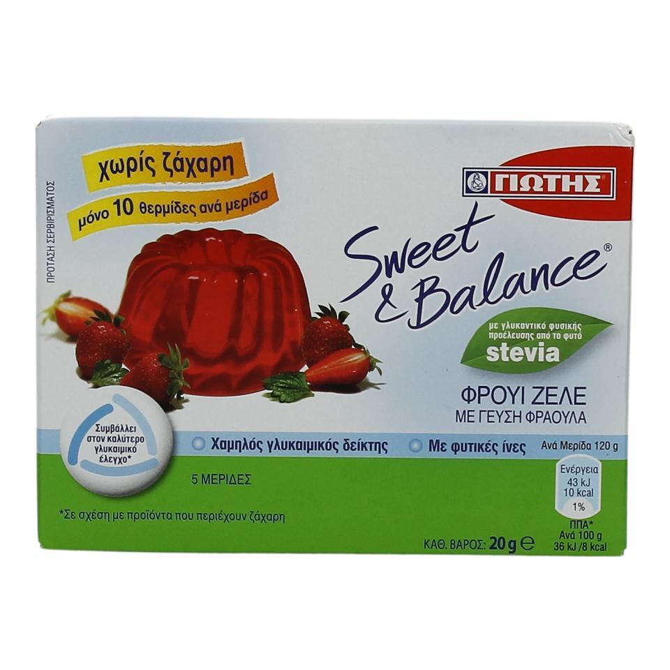 Φρουί Ζελέ Φράουλα Sweet & Balance (20 g)